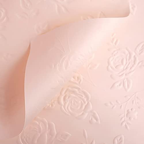 Wxynhhd 10pcs em relevo rosa rosa papel tridimensional flores de buquê de buquê de embrulho monocrômico