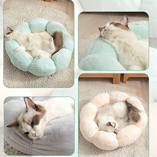 Aquecimento de gato de auto -aquecimento - Flor Shape Cat Bed House Cushion Sofá 2 para pequeno