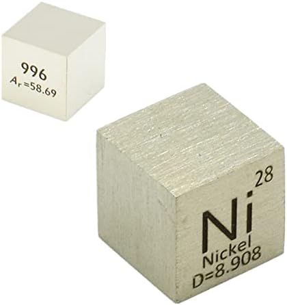 5 amostras de metal de elementos sólidos para coleções de tabela periódica 10mm Wolfram tungsten w niobium