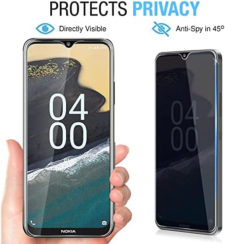 ANBZSIGN [2 pacote Nokia G400 5G Protetor de tela de privacidade, vidro temperado de dureza anti-spy 9h
