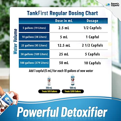 Tankfirst Condicionador de água de aquário de 500 ml e 8 pacote, 4 x10,5 200 mícrons de filtro de feltro meias