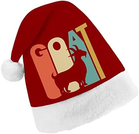 Vintage Style Silhouette de cabra chapéu de Papai Noel para o capítulo de Natal vermelho Favorias