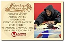 O Homem-Aranha autografado de Shameik Moore no Pôster de filme Original 27x40 da Spider-Verse