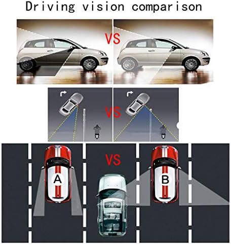 Espelhos de estacionamento de ponto cego hwhcz espelhos para carros, compatíveis com espelhos cegos Mercedes-AMG