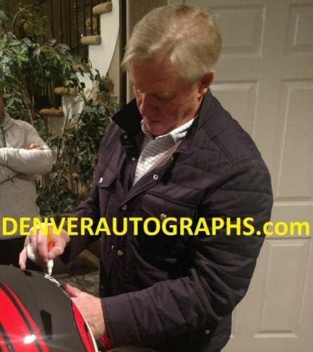 John Elway autografou Denver Broncos Black Réplica Capacete JSA 22571 - Capacetes NFL autografados