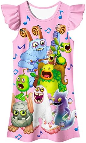 Dajidali Singing Monsters Shirts and Calça Conjuntos por 6 a 12 anos
