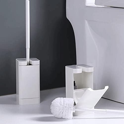 Escova de vaso sanitário zukeems 1pcs pincel de montagem na parede, pincel de limpeza profunda de cerdas duráveis,