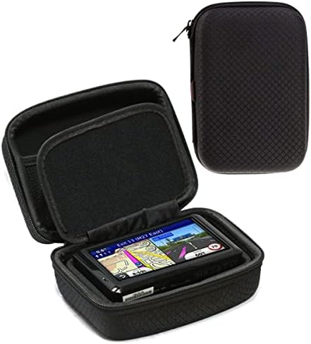 Navitech Black Hard GPS Carry Case Compatível com Garmin Camper 795 MT-D SAT NAV
