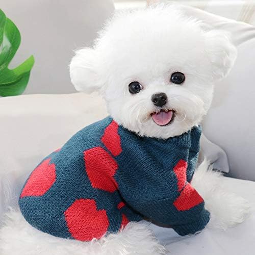 Suéter de cachorro hjkogh roupas de inverno de inverno para cães pequenos cães de natal tricô roupas