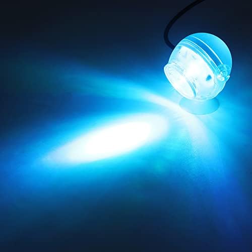 12pcs luz azul 1w USB LED mini submersível aquário leve lâmpada colorida debaixo d'água para decoração