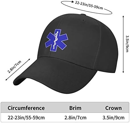 Enichan EMS Sign EMT emergency Medical Technician Unisex Baseball Adulto Hat de Hat Dad