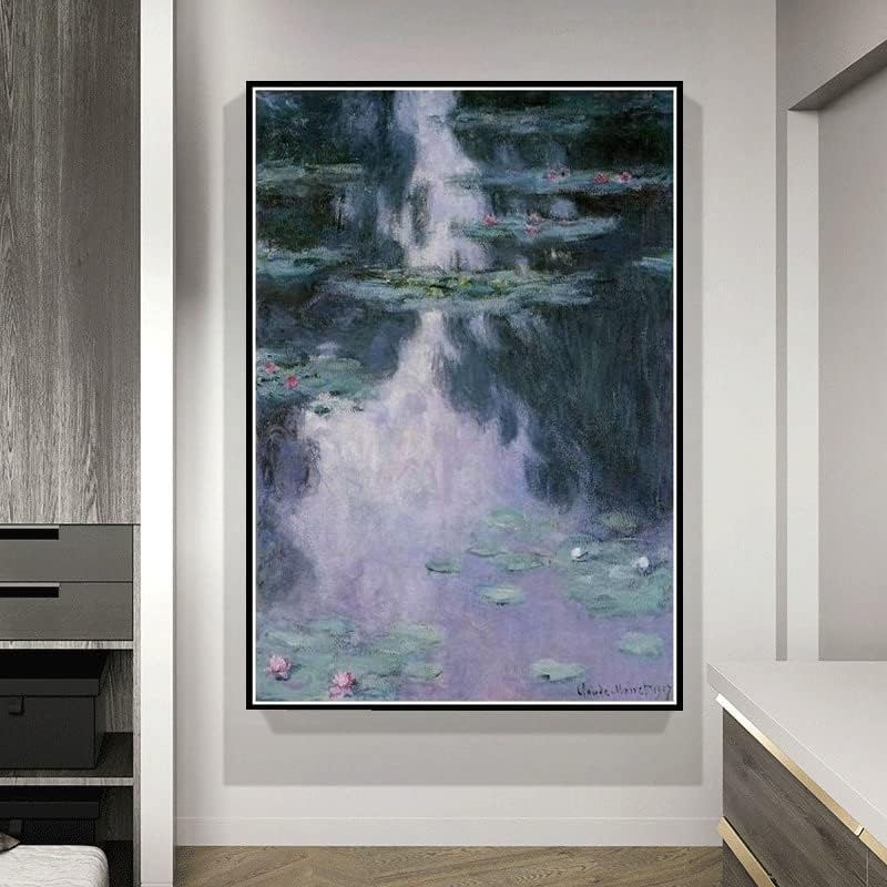Lírias de água Ninfeas Pintura de Claude Monet Diy 5D Diamond Painting Kits Diy Arts Craft for Home Wall