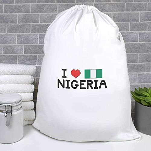 Azeeda 'I Love Nigeria' Lavanderia/Bolsa de Lavagem/Armazenamento