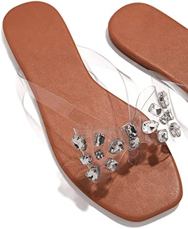 Slippers for Women Women Summer feminino feminino stromestone chinelos praia flops planos casuais sandálias