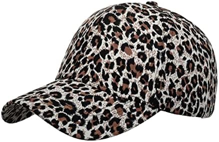 Capés de beisebol para homens Mulheres leopard impressão de baixo perfil Chapéu de caminhoneiro engraçado Proteção