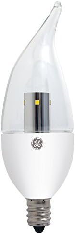 Iluminação GE 89949 LED de Energy LED de 4 watts e 300 lumen Bentt Bent Bulb com base de candelabros,