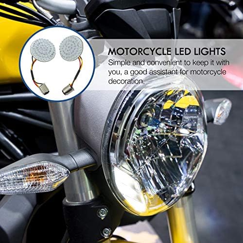 ABAODAM 1 par de motocicletas Luzes de luz LEDs revertendo luzes decorativas de bicicleta de luz e aceesiáticos