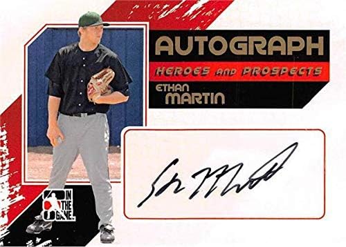 Ethan Martin Autografed Baseball Card 2011 no jogo aem certificado Rookie - Música Memorabilia diversas