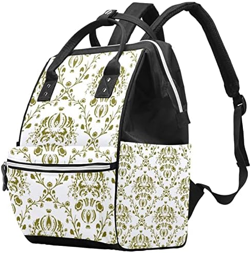 Backpack de fraldas de fraldas florais Backpack Baby Nappy Sacos de troca de múltiplas funções Bolsa de viagem