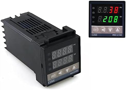 MOPZ Digital 220V PID REX-C100 Controlador de temperatura + max.40a SSR + K Termoparto PID Set + Squote