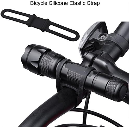 VGEBY 5PCS Bike Band Silicone Band Strap Bicicleta Bandagem Lanterna Montagem de montagem - Montagem