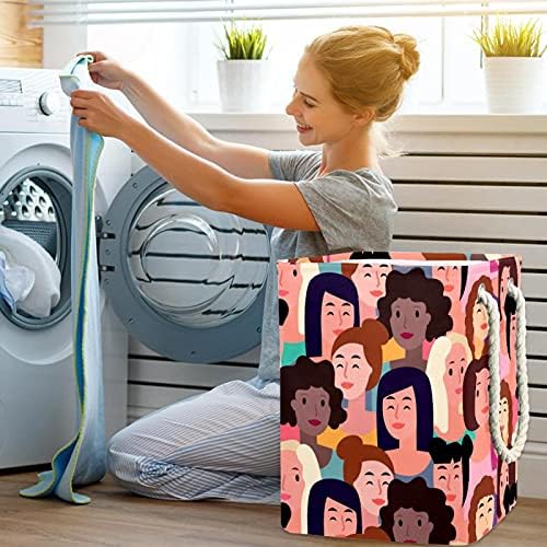 Tipos de mulheres Padrão rosa Roupa de cesta de lavander