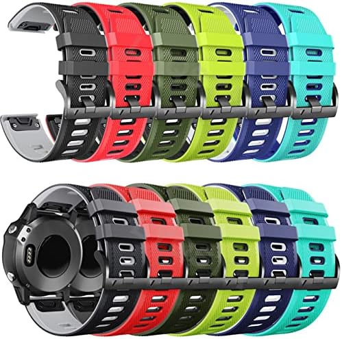 HKTS 22 26mm Smart Watch tiras para Coros Vertix 2 Soft Silicone Smartwatch para Garmin Fenix ​​6 5x 6x