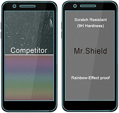 Mr.Shield [3-Pack] projetado para LG [vidro temperado do Japão] [9H Drafidade] [Protetor de tela de capa total]
