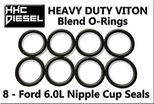 HHC diesel ~ ford 6.0l Diesel mampo de copo de copo Kit ~ O-rings & Tool F60L-Ballkit