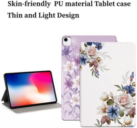 Casa encantadora e encantadora PU comprimido Caso de fólio Stand Cover, para iPad Air 1 2 3 4 Pro 9,7 10,5 11 2018/2020/2021 Slim Slim Slim Moda única Shell