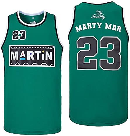 Jiuxiemaoyi Martin 23 Marty Mar de 1992 Jersey de Basketball Jersey Stitched