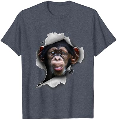 Chimps engraçado, macaco engraçado, chimpanzé, camiseta de macaco