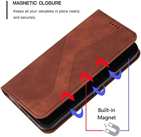Caixa de carteira de proteção de proteção telefônica para Motorola Moto G72, compatível com capa de