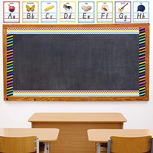 Placa de aviso de sala de aula Fronteiras com 144 pés de confete variado