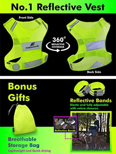 Freemove Reffortive Colet Running Gear + 2 Bands & Bag/Ultralight e Vestes de Segurança confortáveis