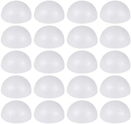 DIDISEAON Decoração de casamento branco 30pcs branco meia esfera de espuma de poliestireno bolas