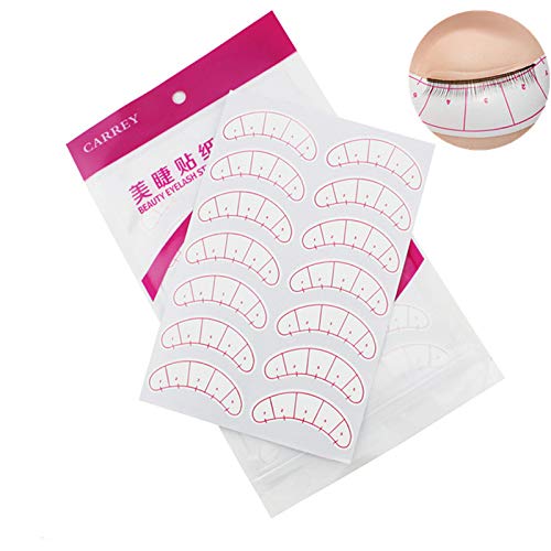 140 PCS Patches de papel 3D Eyelash sob os olhos Patch Lash Falso cílios de extensão Patches Patches de olho Dicas