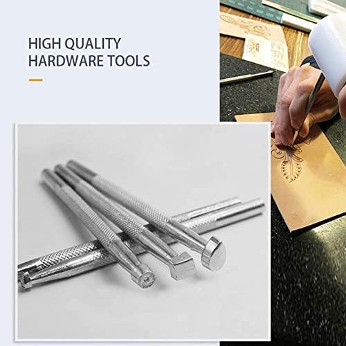 Ruifaya 20pcs/conjunto de ferramentas de impressão de couro Ferramentas de criação de sela esculpindo