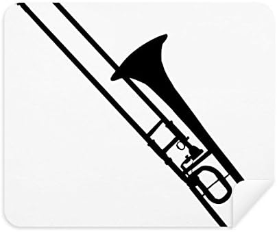 Trombone clássico instrumento de instrumento de instrumento de limpeza de pano de pano limpador 2pcs Camurça tecido