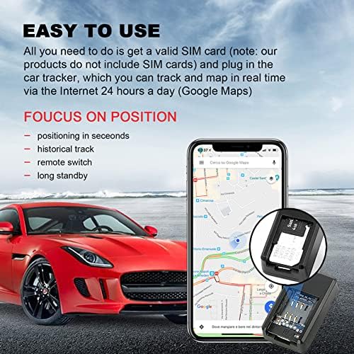 Rastreador GPS para veículo, Mini Mini GPS Tracker Locator em tempo real, sem assinatura, dispositivo de rastreamento