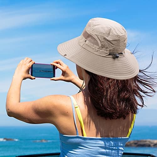 Chapéus solares de proteção ampla da mulher