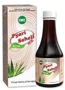 Xarope de dogari imc pyari saheli Um produto de ervas desenvolvido organicamente, o xarope de pyari saheli é uma garrafa cheia de grandes ingredientes ayurvédicos e medicinais
