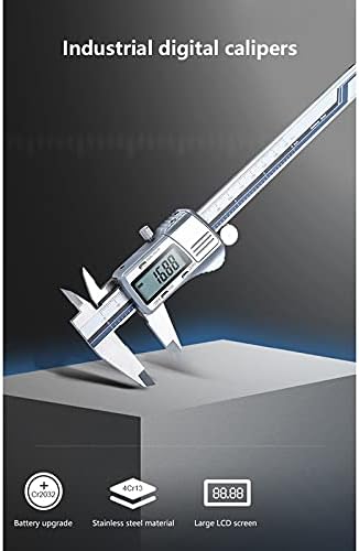 Slatiom 150mm Digital Vernier Pacharilômetro de aço inoxidável All Pali de medição de pinça eletrônica de calibre
