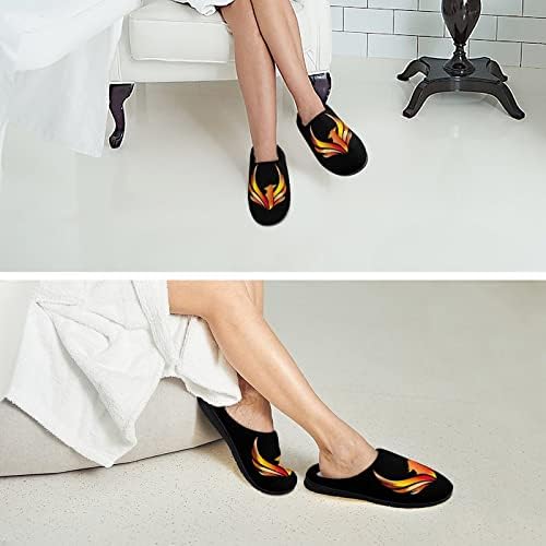 Fire phoenix feminino chinelos de algodão feminino sapatos caseiros laváveis ​​para o hotel de quarto de spa