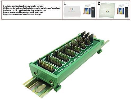 1R - 9999999R Placa de resistor programável de sete décadas, Etapa 1R, 1%, 1/2 watt. Resistor de