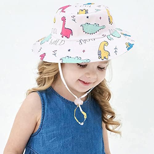 Proteção Cute Cute Spring Bucket Strap Summer ao ar livre chapéus de queixo solar desenho animado Kids Ajusta