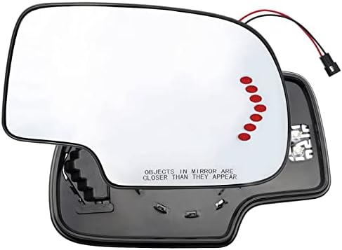 Espelho lateral do passageiro Autoxbert com sinal de giro de placa de apoio aquecida para Chevy Avalanche Silverado