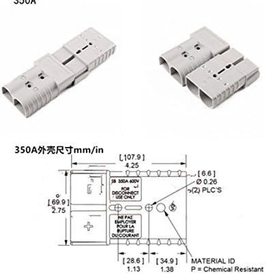 Iroch bateria de conexão rápida/desconectar o kit de plugue de chicote de fio para guincho ou trailer