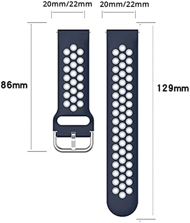 Ilazi 20mm Smart Watch Wrist Telas para Xiaomi GTS/GTS 2 Mini 2E Banda de silicone Bip S U Pro Substituição