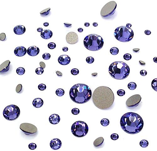 Tanzanite Purple Violet 144 PCs Swarovski 2058/2088 Crystal Flatbacks Purple Rhinestones unha